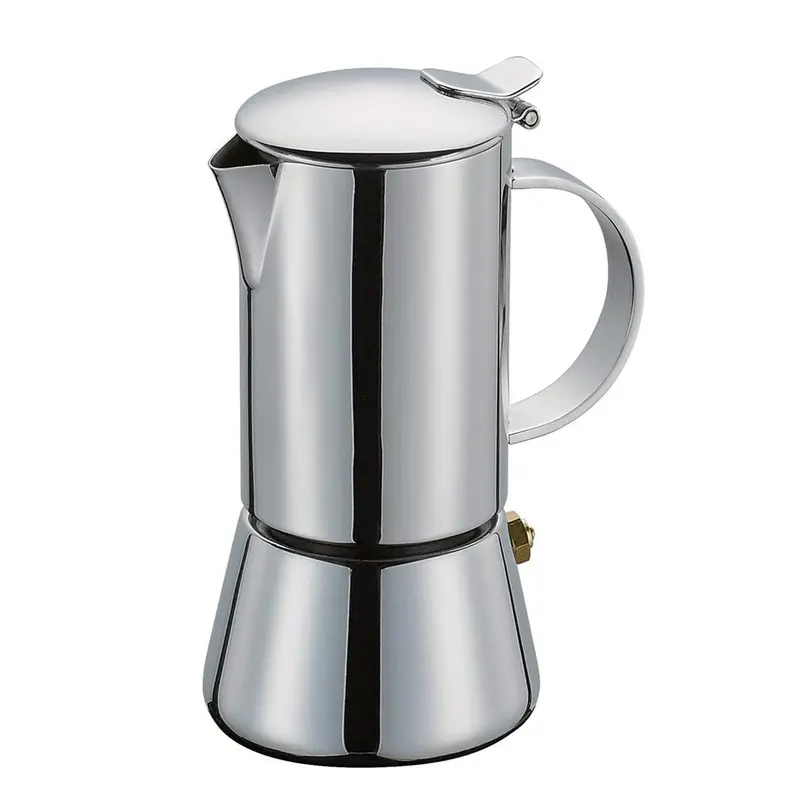 Cilio Aida Stovetop Espresso Maker – 2-Cup Polished Stainless Steel 1