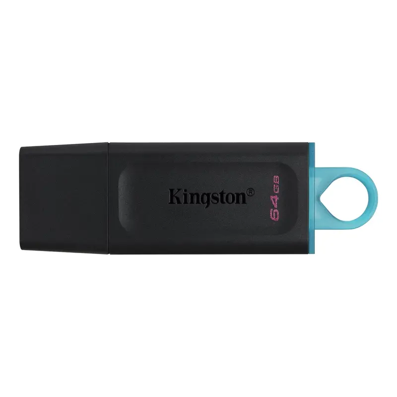 Kingston Datatraveler Exodia 64Gb Usb 3.2 Flash Drive – Black & Cyan, High-Speed 1