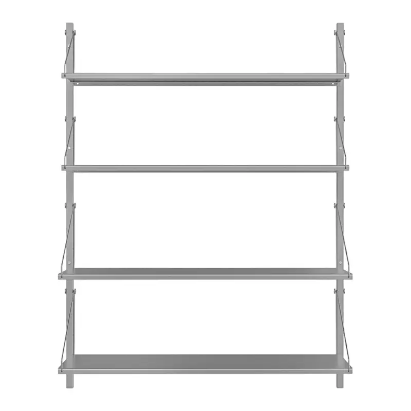 Modular Wall Shelf Unit With Single-Sized Compartment 1