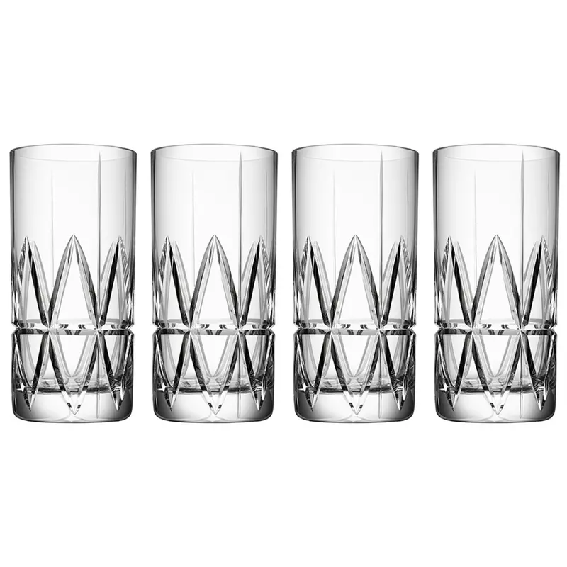 Orrefors Peak Highball Glasses – Set Of 4 1