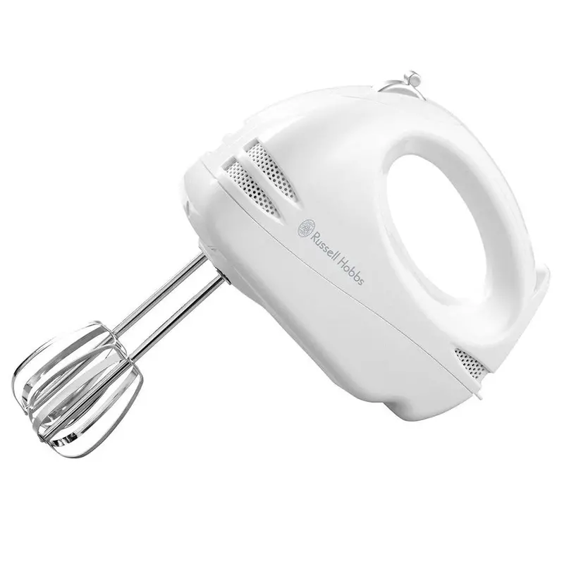 Russell Hobbs 14451 6-Speed Hand Mixer – 125W, Compact White Food Preparation Tool 1